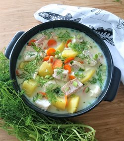 Laktoositon ja gluteeniton kalakeitto - herkullista!