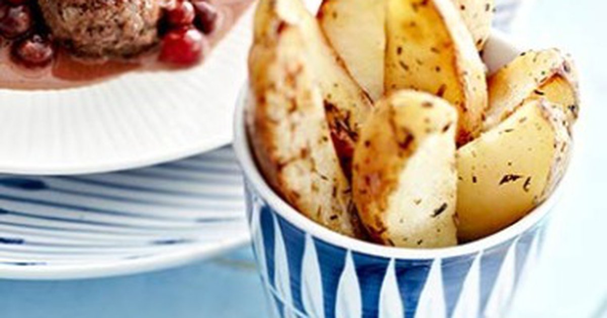 Yrttiset lohkoperunat Kasvis, Lisukkeet Soppa365