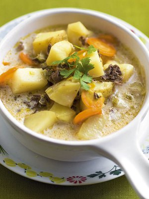 Porokeitossa on ruskan värit. Kuva: <span class="photographer">Pia Inberg.</span>