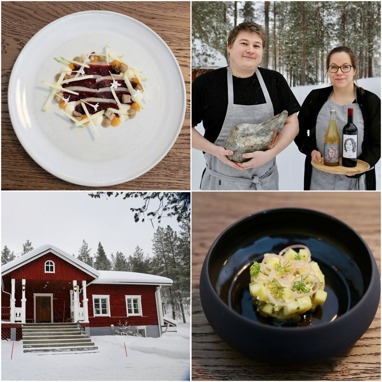 Ravintola Tapiota pyörittävät ravintoloitsijat Connor Laybourne ja Johanna Mourujärvi.
