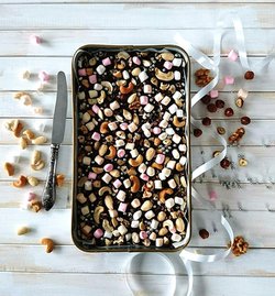 Maidoton ja gluteeniton Rocky Road herkku