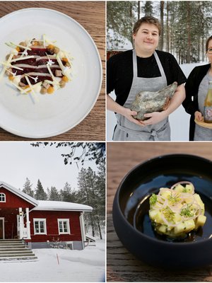 Ravintola Tapiota pyörittävät ravintoloitsijat Connor Laybourne ja Johanna Mourujärvi.