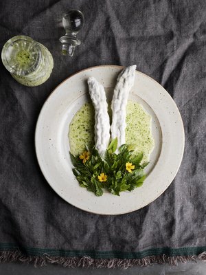 Homeen peittämät parsat olivat tarjolla Kööpenhaminan Nomassa.