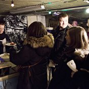 Pop up -ravintola Pikku-Berliini palveli helsinkiläisiä helmikuussa 2013. Kuva: <span class="photographer">Tuomas Sarparanta.</span>