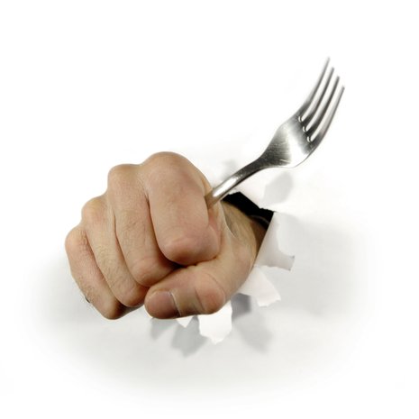 Haarukka on melkein kuin yleiskone. Paitsi että se ei pölyty keittiön kaapissa. Kuva: <span class="photographer">Istockphoto.</span>