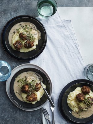 Soijarouheesta onnistuvat helposti myös lihattomat pullat tai pihvit kasvishampurilaisen väliin.